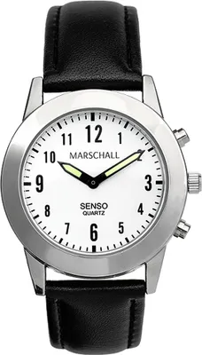 Produktbild von Marschall ■ TALKING WATCH > Damenuhr Ø 34mm | Touch-Screen, Lederband