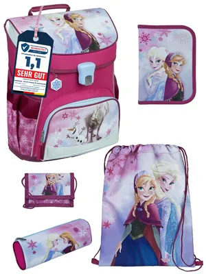 Produktbild von Scooli Ranzen-Set 5-teilig DISNEY DIE EISKÖNIGIN Schulranzen-Set mit Federmäppchen