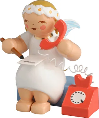 Immagine prodotto di Wendt & Kühn "Angelo Marguerite, seduto, con telefono - 4 cm"