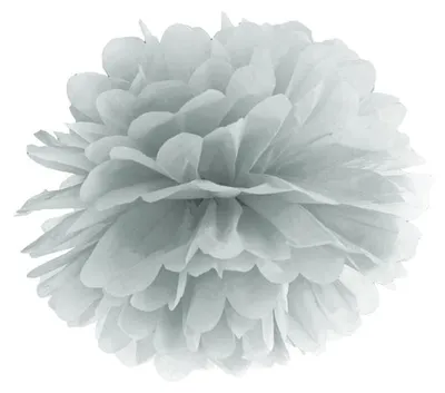 Immagine prodotto di Pompon Ø 25 cm grigio argento