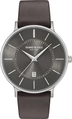 Produktbild von Kenneth Cole New York Herren Uhr Armbanduhr Leder KC15097005