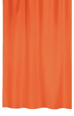 Produktbild von MSV Duschvorhang mit Ringen - orange - Polyester - 180 x 200 cm