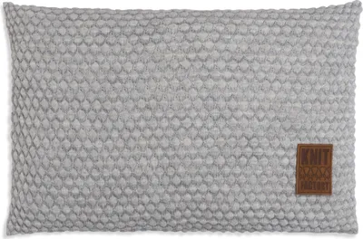 Produktbild von Knit Factory Juul Kissen - Grau/Beige - 60x40 cm