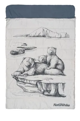 Produktbild von Naturehike Turistický spací pytel pro dvě osoby Nh21Msd06-Polar Bear