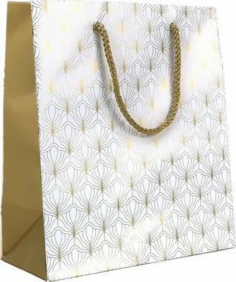Produktbild von 70 / 5.000 Vertaalresultaten Vertaalresultaat Geschenktüte mit Kordelzug – 19 x 10 x 23 cm – Kunstfächer – Gold – 12 Stück