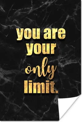 Produktbild von MuchoWow® Poster Zitate - Motivation - Gold - Marmor 40x60 cm - Plakate für die Wand - Poster Babyzimmer
