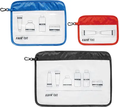 Zdjęcie produktu dla Zestaw kosmetyczek TATONKA z zamkiem błyskawicznym w kolorze czarnym