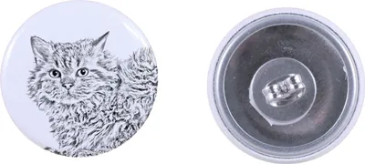 Produktbild von Selkirk Rex Katze Langhaar - Ohrringe mit geliebter Katze, eigenes Foto, perfektes Accessoire für Katzenliebhaber von der Marke Art.-Dog