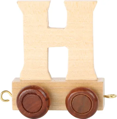 Produktbild von Small Foot Design 7467 Buchstabenzug aus Holz, Buchstabenwaggon H, natur (1 Stück)