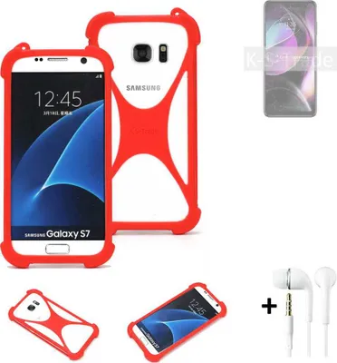 Produktbild von Handy-hülle + Kopfhörer kompatibel mit Motorola Moto G 5G (2022) Schutz-hülle Bumper Silikon Schutz Hülle Cover Case Silikoncase Silikonbumper TPU