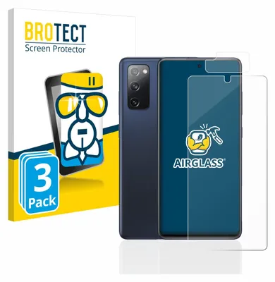Produktbild von 3x BROTECT Schutzglas für Samsung Galaxy S20 FE (Display+Kamera) Schutzfolie Panzer Folie Glas Display Schutz klar