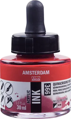 Produktbild von Amsterdam Acrylic Tinte Flasche 30 ml Chinacridonrosa 366