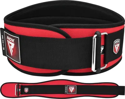 Produktbild von RDX Sports X3 Weightlifting Neoprene Gym Belt - Rot - Größe: XL