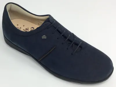 Produktbild von Finn Comfort Belfort 2446 Damen Halbschuh Nubukleder Freizeit, Farbe:darkblue, Größe:5.5