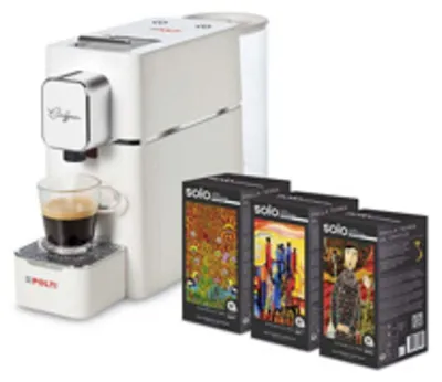 Obrázok produktu pre Polti Coffea S15W, Kávovar na pody, 0,85 L, kávový sáčok, 1400 W, Strieborná, Biela
