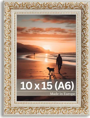 Produktbild von Bilderrahmen "Rubens" - Farbe: Beige Gold - Größe: 10 x 15 cm