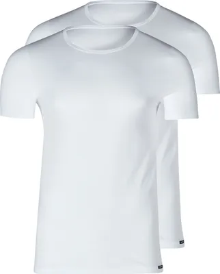 Produktbild von Skiny 2er Pack Unterhemd / Shirt Kurzarm Unterhemd / Shirt Kurzarm T-Shirt mit Rundhalsausschnitt, Körpernaher Passform, Strapazierfähig, pflegeleicht und langlebig