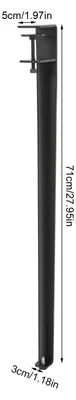 Immagine prodotto di Gambe regolabili per tavolo - Piedini metallici regolabili - Forma a "F" - Adatti per piani d'appoggio fino a 4,5 cm di spessore - Set di gambe per mobili - Colore nero