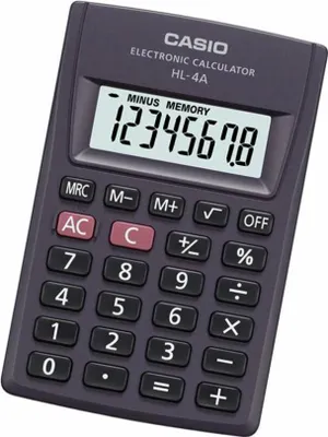 Obrázek produktu pro Kalkulačka Casio HL-4A Grey Resin (8 x 5 cm)