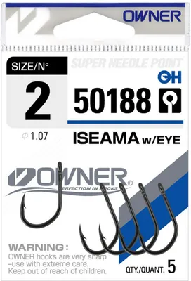 Obrázek produktu pro Owner Háčky Iseama s Očkem 50188 6 - 8ks