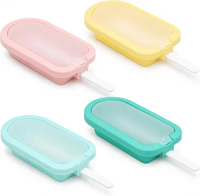 Imagen del producto de Moldes para hielo, 4 unidades, reutilizables, para hacer helados caseros