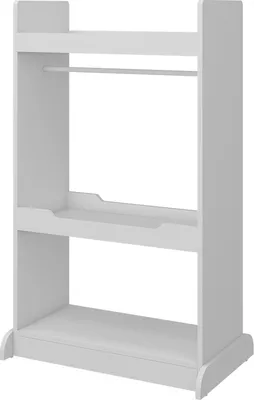 Immagine prodotto di Armadio per bambini Vicco Conny Bianco 67 x 110 cm con asta di sospensione in legno e pomelli, Model 49329