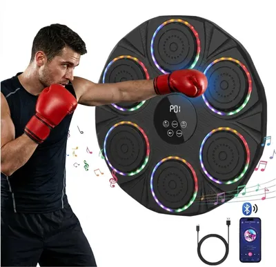 Produktbild von Elektronisches LED-Bluetooth-Boxschild mit Musik für Boxtraining