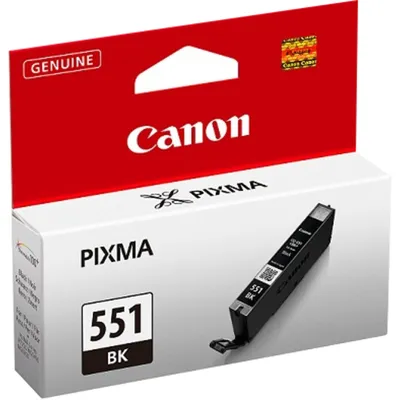 Produktbild von Canon CLI-551BK Tinte Schwarz, Standardertrag, Foto schwarz, Tinte auf Farbstoffbasis, 1 Stück(e), 495 Seiten