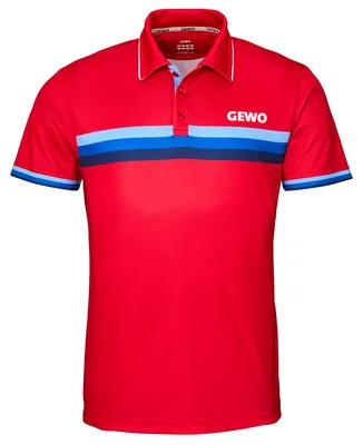 Produktbild von GEWO Poloshirt Santiago rot/blau M