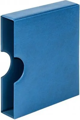 Produktbild von Lindner 810K-B Kassette mit Griffmulde, blau (für karat-Ringbinder)