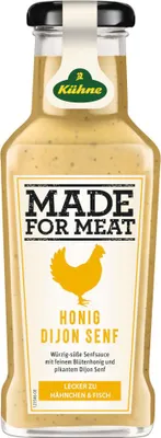 Zdjęcie produktu dla Kühne Made for Meat Sos przyprawowy z miodem i musztardą Dijon, butelka 235 ml