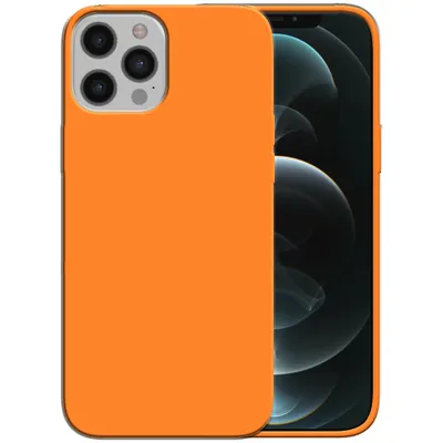 Produktbild von Smartphonica Silikonhülle für iPhone 12 Pro Max Hülle mit weicher Innenseite - Orange