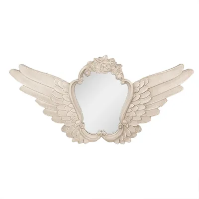 Obrázok produktu pre Clayre & Eef Zrkadlo 70x5x35 cm Béžové MDF krídla