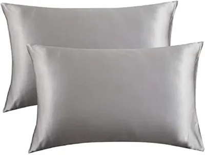 Produktbild von Satin Kissenbezug für Haar und Haut, Satin dunkelgrau