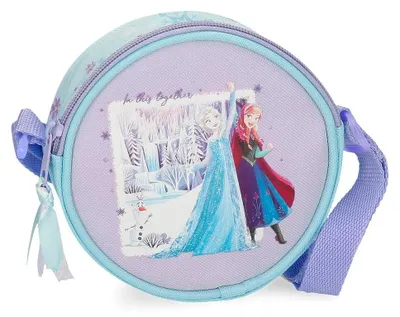 Zdjęcie produktu dla Joumma Disney Frozen, torba na ramię "In This Together", kolor fioletowy, wymiary: 14x14x4 cm
