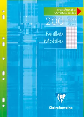 Produktbild von Clairefontaine 5x Pack. 100 Blatt Ringbucheinlagen DIN A4 90g franz. Lin. 1751C