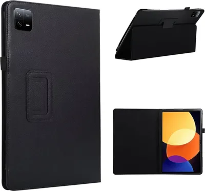 Obrázek produktu pro Pro Xiaomi Pad 6 / Pad 6 Pro 11 palců – černé pouzdro z umělé kůže na tablet
