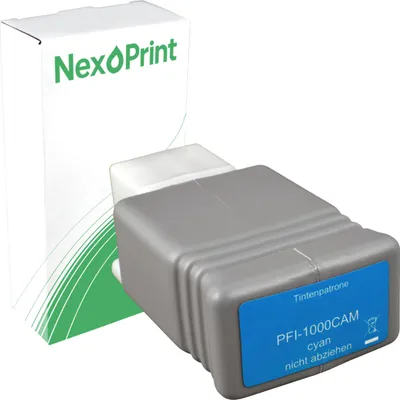 Immagine prodotto di NexoPrint PFI-1000C 0547C001 ciano Cartucce per stampanti compatibili con Canon imagePROGRAF Pro 1000 - Alta resa