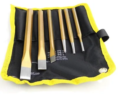 Produktbild von Ein 6-teiliges Set von Meißeln aus hochwertigem Kohlenstoffstahl