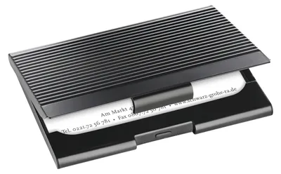 Produktbild von SIGEL VZ134 Visitenkarten-Etui matt black, schwarz, matt