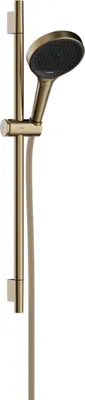 Produktbild von Brauseset Rainfinity 130 3 jet Unica S Puro 650mm Push Sch. bru b brushed bronze