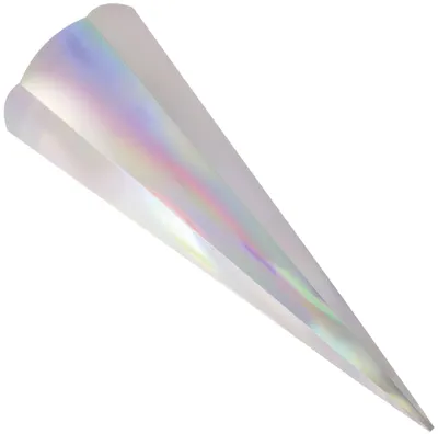 Produktbild von folia Metallic-Schultüten-Zuschnitt 6-eckig irisierend 680 mm 5 Stück