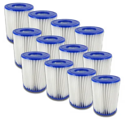 Produktbild von 12er Set Poolfilter Gr. 2 Bestway 58094 Filterkartusche Filterpatrone Reinigung