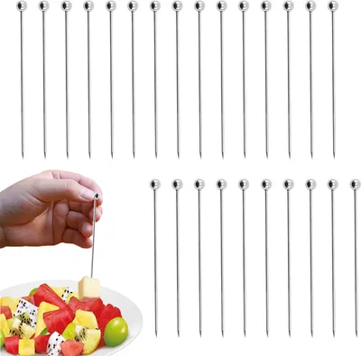 Produktbild von Edelstahl-Cocktailspieße – Set mit 25 Stück