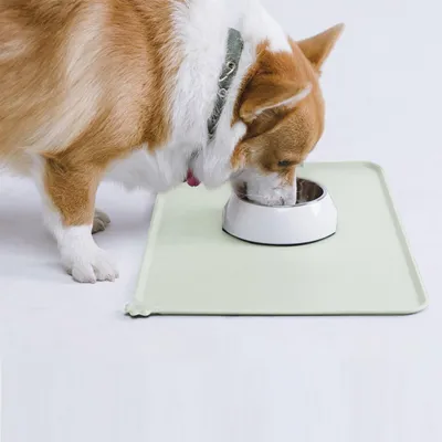 Produktbild von Siliconen wasserdichte Fressmatte für Hunde und Katzen, rutschfeste Fressmatte für Haustiere, Fressmatte für Haustiere