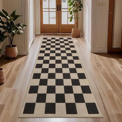 Produktbild von Famanu Läufer Antirutsch 80 x 200 cm waschbar - modern, geometrisches Muster