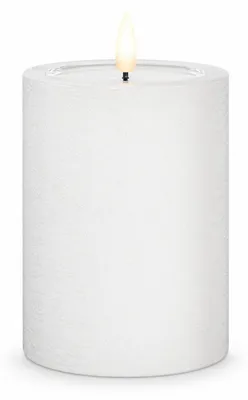 Produktbild von Deluxe Homeart Unique LED-Kerze Echtwachs Weiß - 10 x 15 cm