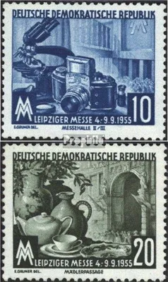 Produktbild von Briefmarken DDR 1955 Mi 479-480 (kompl.Ausg.) postfrisch Leipziger Herbstmesse