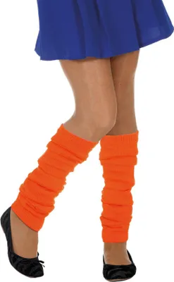 Produktbild von Beinwärmer orange - Kostüm Stulpen Fasching Karneval