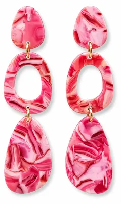 Produktbild von Biba Ohrringe Ohrhänger Acryl Retro Ibiza Stil Bunt  Sweet 70 ties.Farbe:Farbe 5